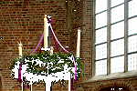 Adventskrans in Kanunnikenkerk